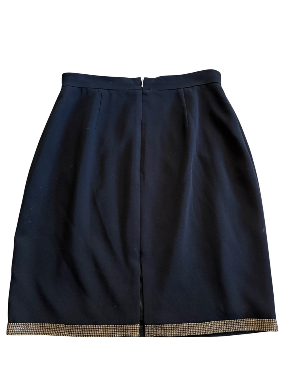 Elie Tahari Classic Black Women's Skirt with Metallic Trim - Picture 2 of 3
